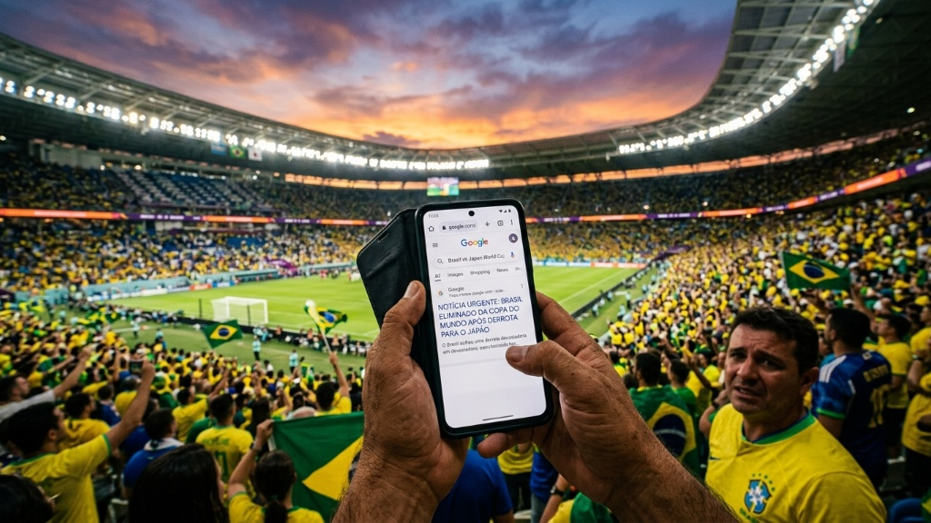 IA do Google erra placar e mostra Brasil eliminado antes do fim da partida contra o Japão