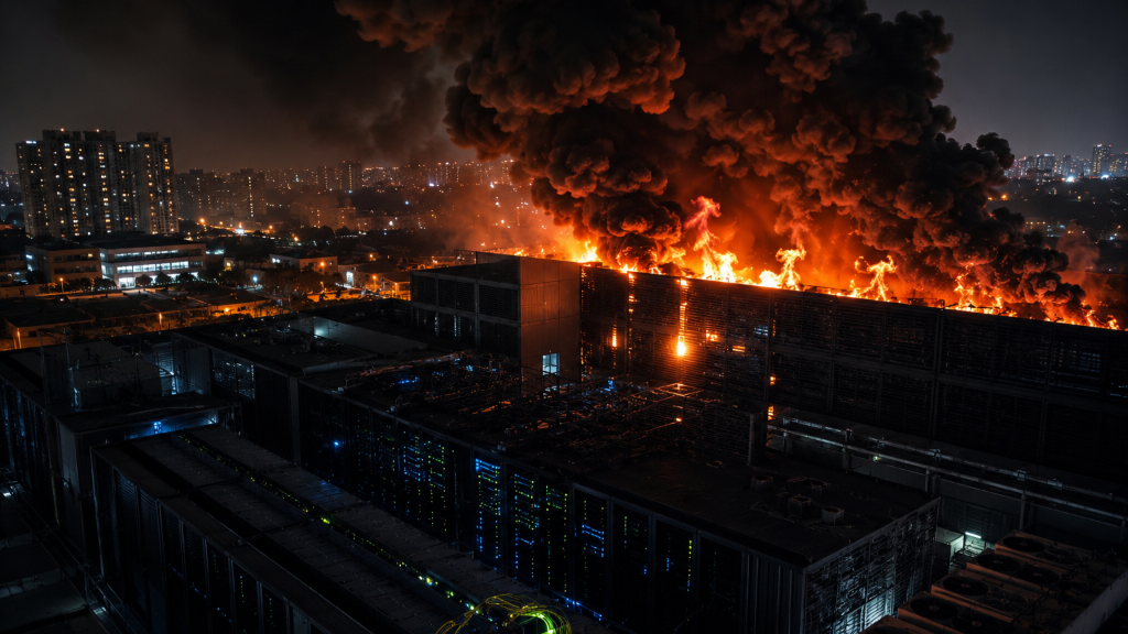 Google Cloud tem interrupções na Índia após incêndio em data center